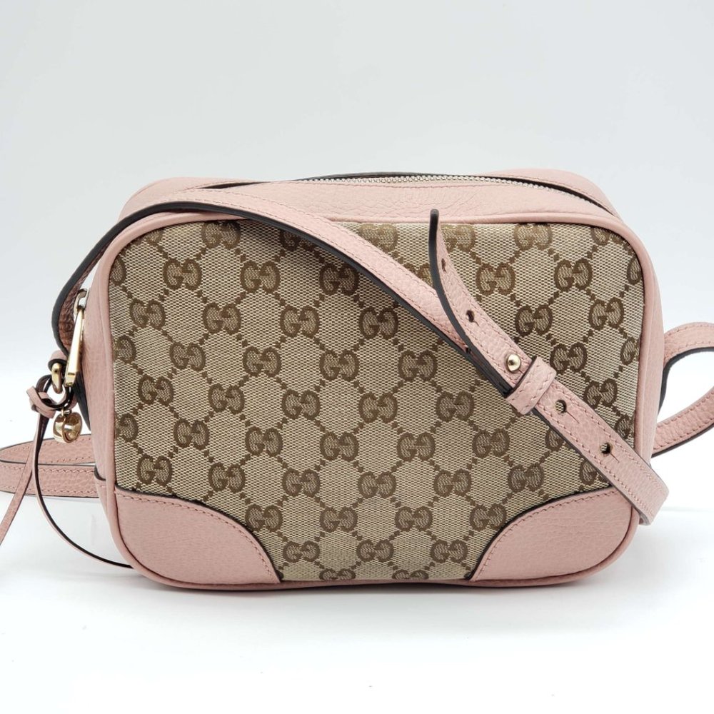 100% Authentic Gucci Guccissima Camera Crossbody Bag